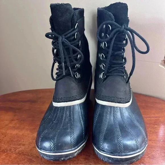 Sorel Winter Ankle Fancy Lace  Boots Sz 10 - Picture 2 of 10
